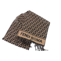 Fendi Sciarpa Lana Marrone