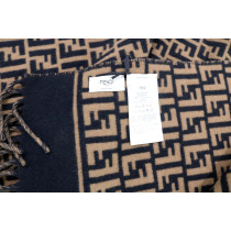 Fendi Sciarpa Lana Marrone