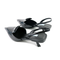 Prada Sling Back Scarpa Pelle Nera