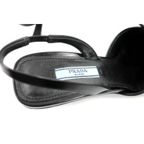 Prada Sling Back Scarpa Pelle Nera