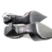 Prada Sling Back Scarpa Pelle Nera