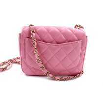 Chanel Mini Square Pelle Rosa
