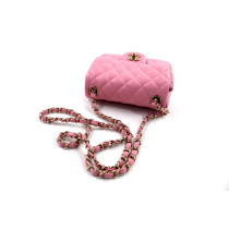 Chanel Mini Square Pelle Rosa