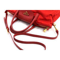 Prada Shopping Tela Rossa