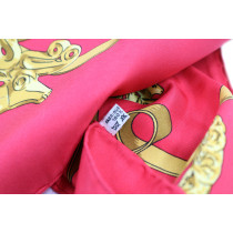 Hermes Foulard Seta Bianca e Rossa