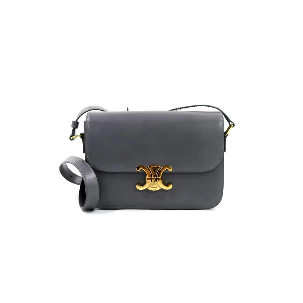 Celine Triomphe Classique Pelle Grigia