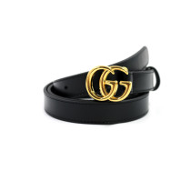 Gucci Cintura Marmont Pelle Nera