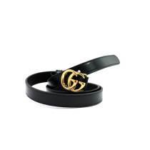 Gucci Cintura Marmont Pelle Nera