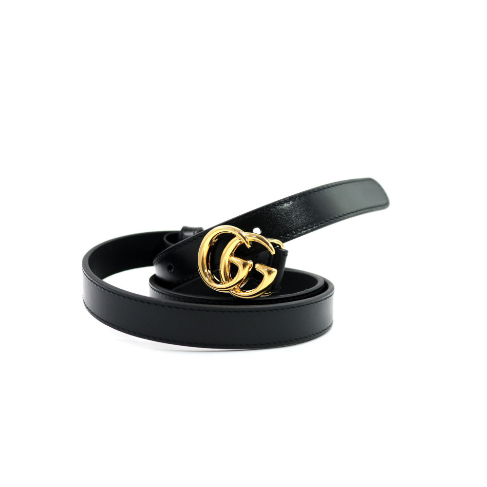 Gucci Cintura Marmont Pelle Nera