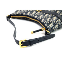 Dior Hobo Montaigne 30 Tela Jacquard Blu