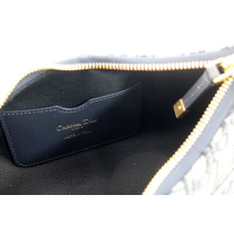 Dior Hobo Montaigne 30 Tela Jacquard Blu