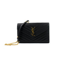 Saint Laurent Cassandre Pelle Nera