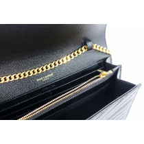 Saint Laurent Cassandre Pelle Nera