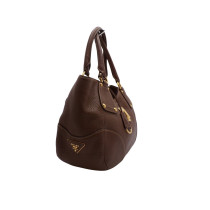 Prada Shopping Pelle Marrone