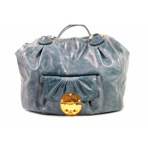 Miu Miu Tote Bag Pelle Blu