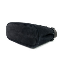 Prada Buckle Scamosciata Nera