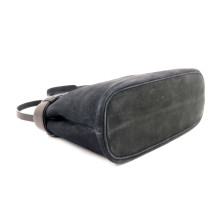 Prada Buckle Scamosciata Nera