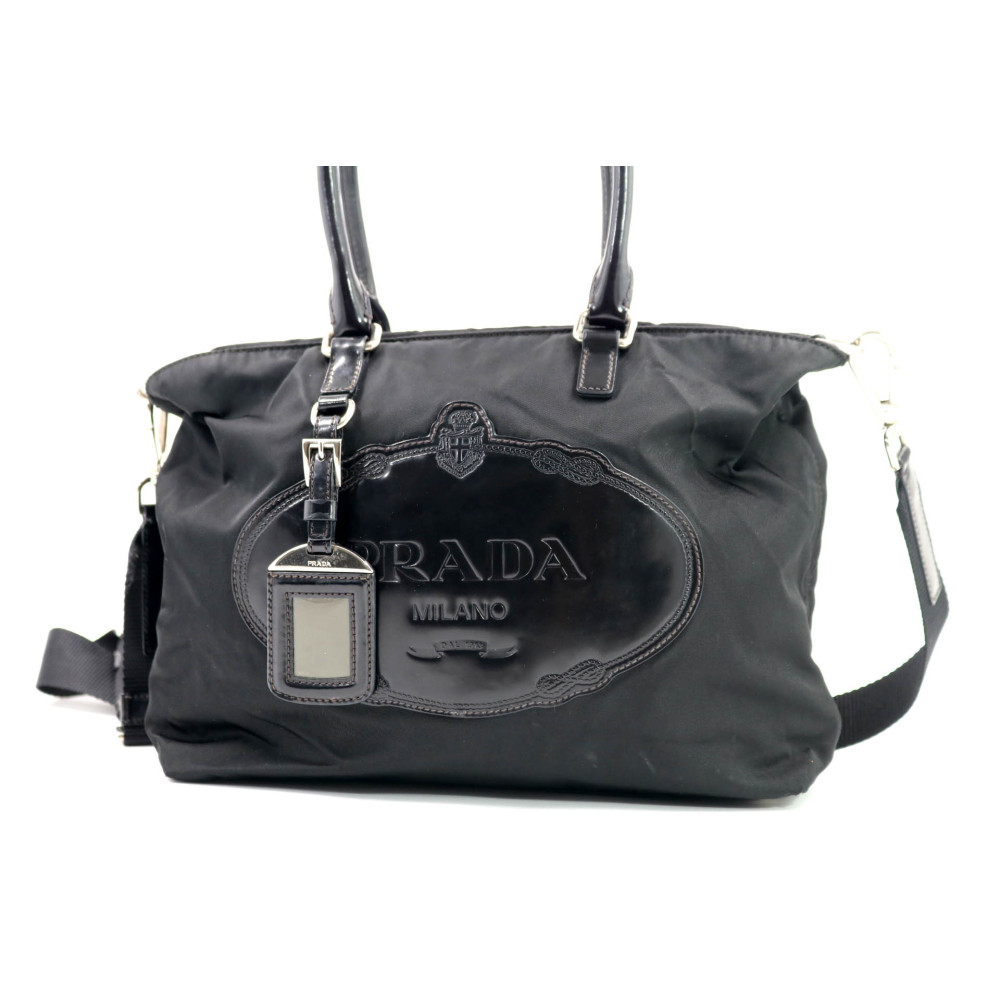 Prada Shopping Nylon Nero