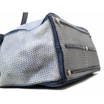 Saint Laurent Muse Two Pelle Stampa Cocco Azzurro Blu