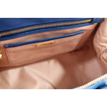 Miu Miu Bowling Pelle Blu