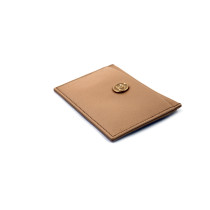 Chanel Portacarte Pelle Martellata Beige