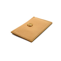 Chanel Portacarte Pelle Martellata Beige