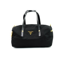 Prada Bauletto Tela Vela Nera