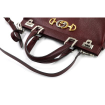 Gucci Zumi Pelle Martellata Bordeaux