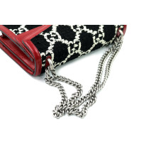 Gucci Dionysus Media Tweed Nero e Pelle Rossa