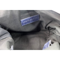 Balenciaga Motocross Bag Pelle Blu Indaco