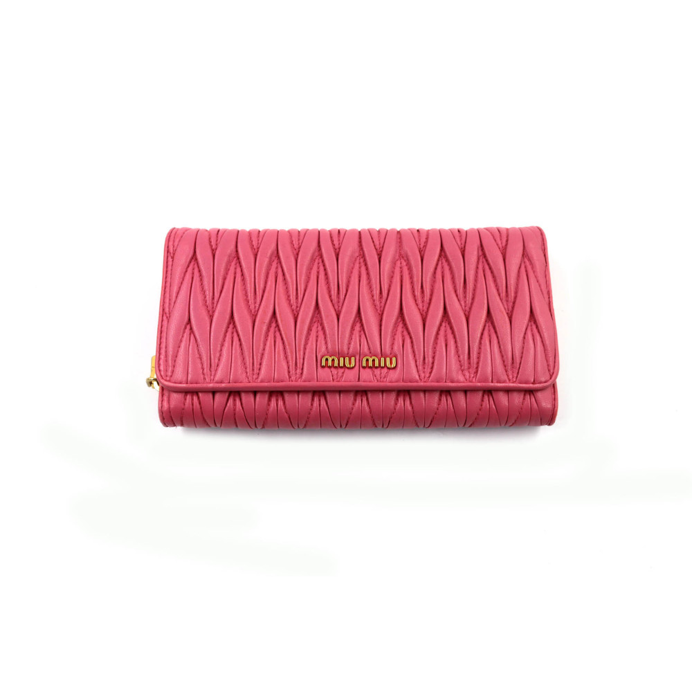 Miu Miu Portafoglio Pelle Rosa