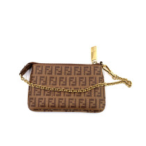 Fendi Baguette Mini Pelle Marrone