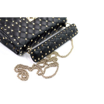 Valentino Spike Média Cuir Noir