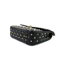 Valentino Spike Medium Black Leather