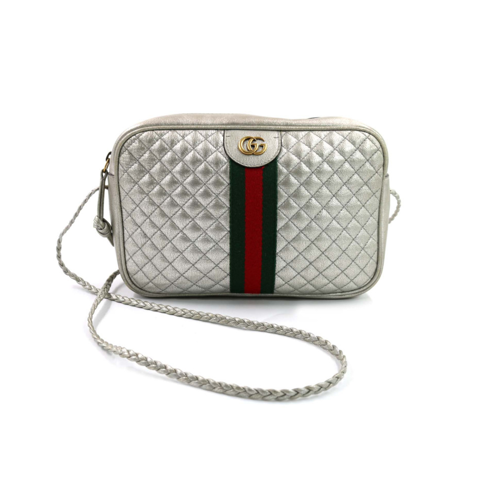 Gucci Marmont Camera Bag Pelle Argento