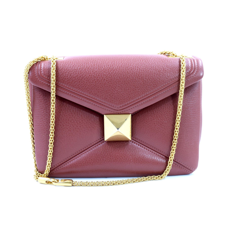 Valentino One Stud Pelle Marsala