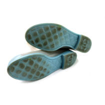 Chanel Stivaletti da Pioggia Gomma Azzurra