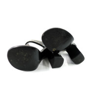 Louis Vuitton Sandali Pelle Nera e Monogram