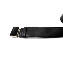 Meta Title: Black Leather Belt Prada...