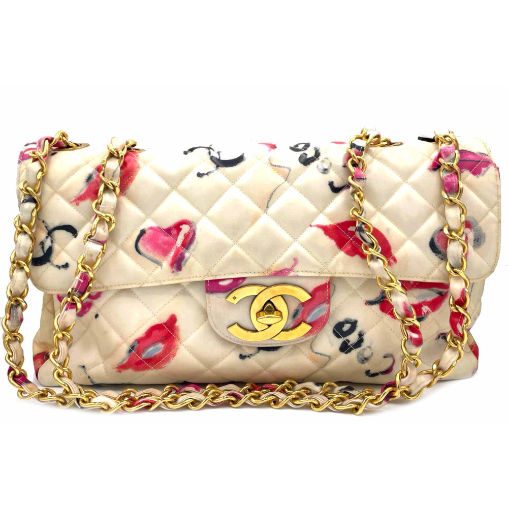 Chanel Maxi Jumbo Limited Edition Pelle Beige