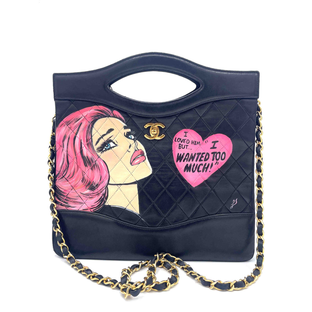 Chanel Shopping Tote Limited Vintage Pelle d'Agnello Nera