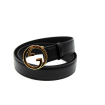 Gucci Cintura Blondie Pelle Nera