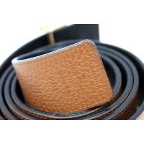 Louis Vuitton Cintura Initials Reversibile Pelle Cuoio e Nera