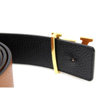 Louis Vuitton Cintura Initials Reversibile Pelle Cuoio e Nera