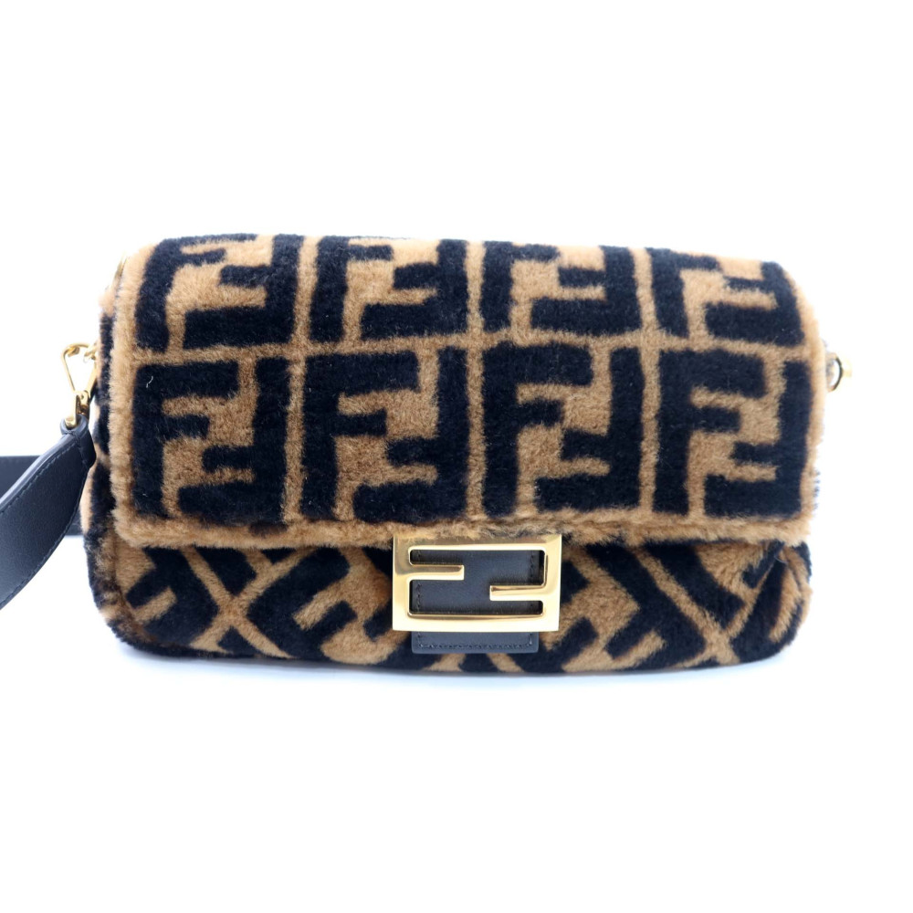Fendi Baguette Montone Marrone e Nero