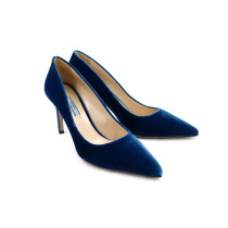 Prada Decollete Camoscio Azzurro