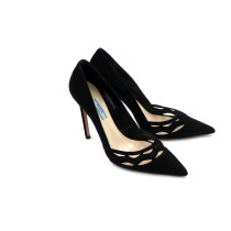 Prada Decollete Camoscio Nero