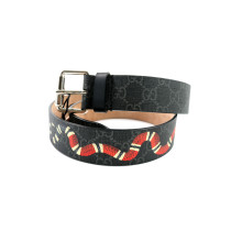 Gucci Cintura Pelle Nera e Grigia