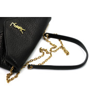 Saint Laurent Cassandre Mini Schwarzes Leder