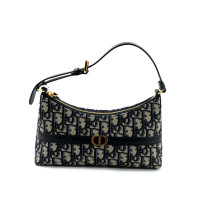 Dior Montaigne 30 Hobo Mini Tela Oblique Blu